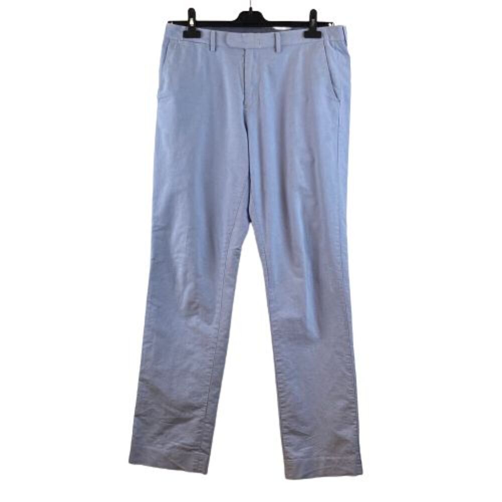 J. Crew Pants Men’s 34X34 Flat Front Blue Cotton BOWERY Chino Trouser